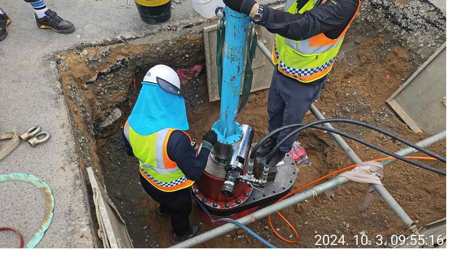 영남에너지 — 중압 분기천공 400A × 400A × 1개소